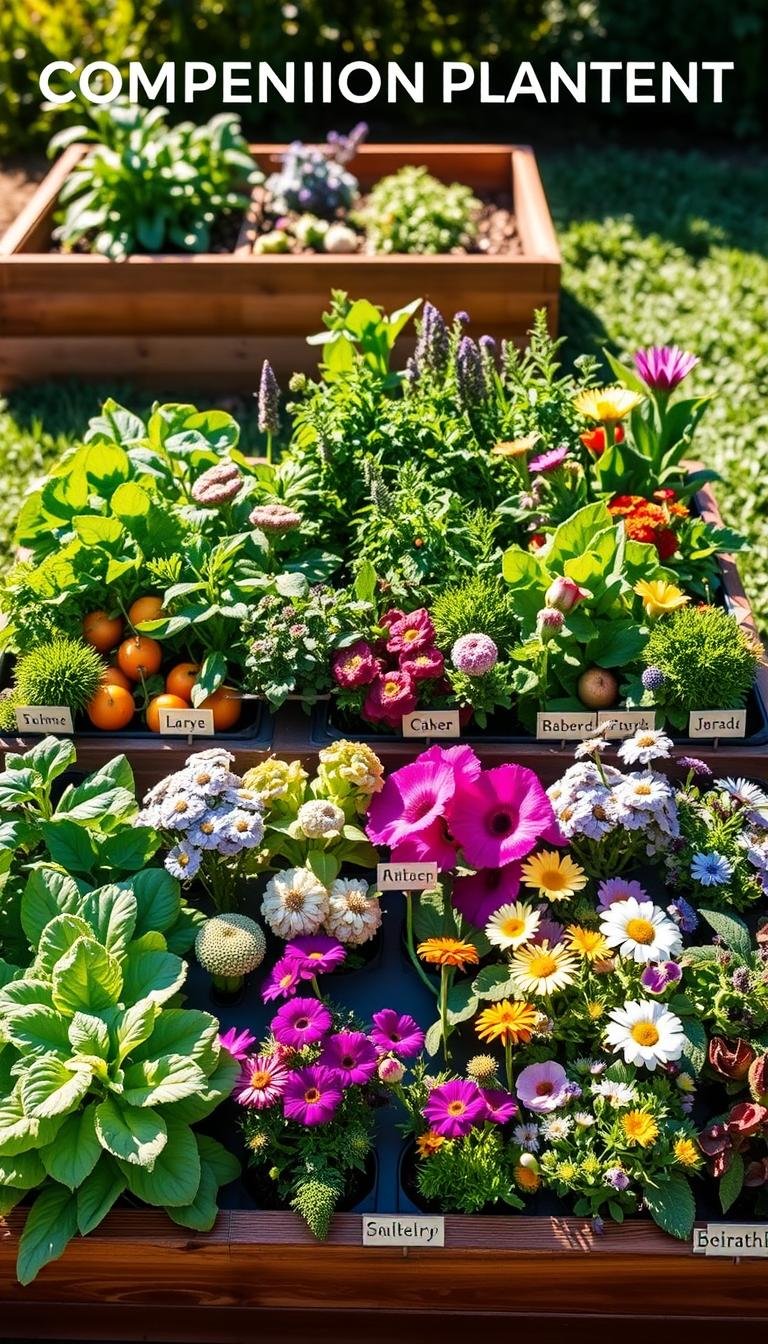 Companion Planting in Square Foot Gardens: The Perfect Pairings