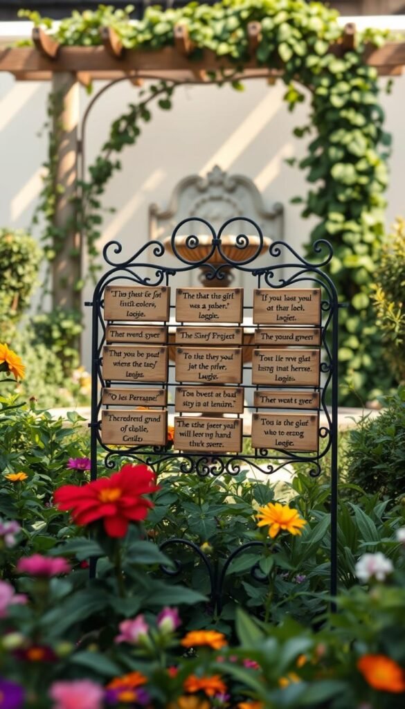 Inspirational Gardening Quotes and How to Display Them Outdoors