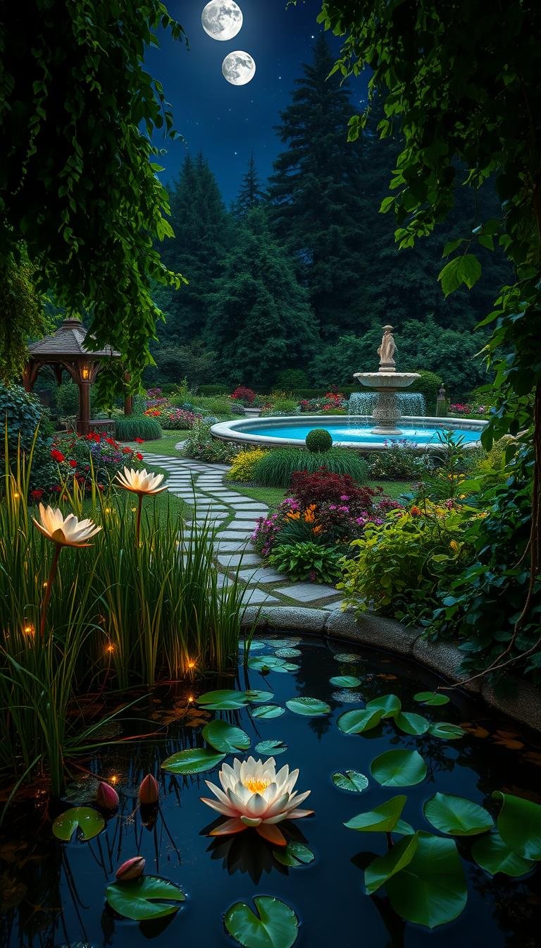 Water Features and Fairy Lights: Creating a Magical Evening Garden