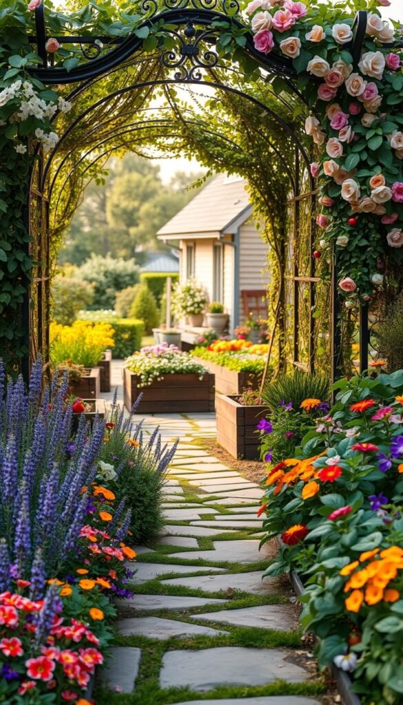 Cottage Vegetable Garden: Mixing Flowers and Edibles for a Romantic Look
