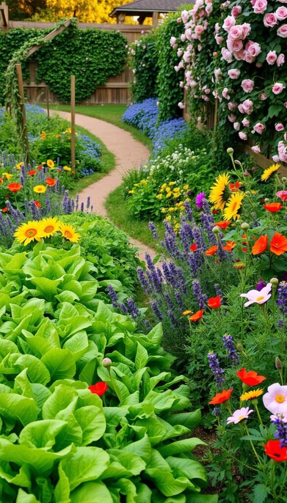 Flower and Vegetable Garden Combined: Beautifying Your Yard with Dual Purpose