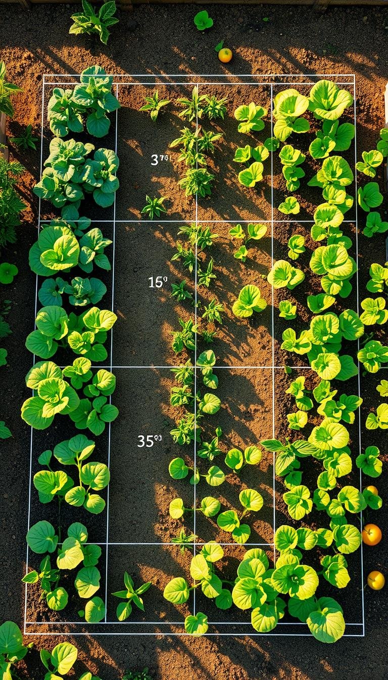 Vegetable and Fruit Garden Layout: Optimal Row Spacing for Maximum Growth