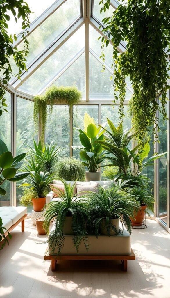 Modern Indoor Garden Design: Minimalist Aesthetics and Greenery Combined