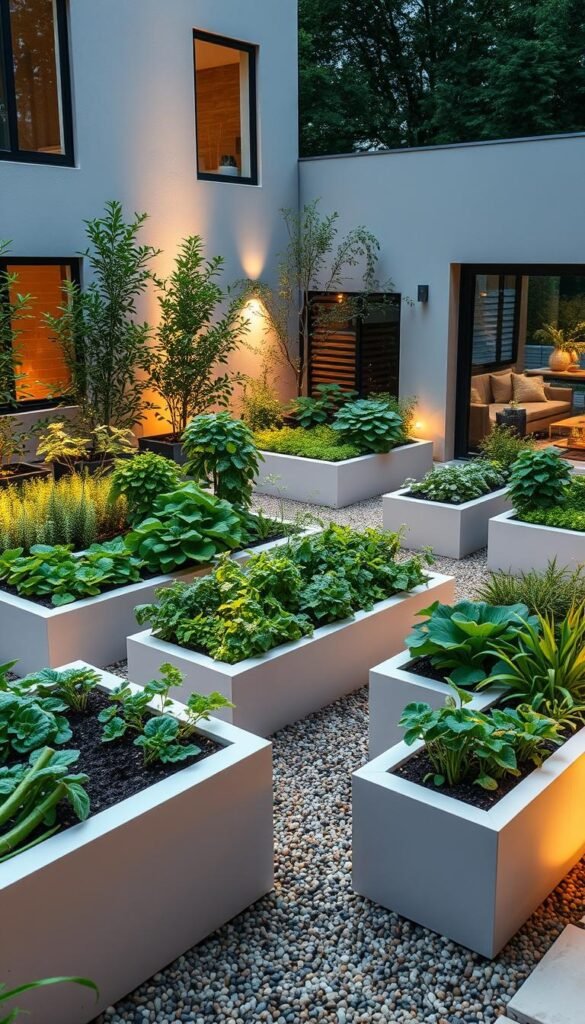 Modern Vegetable Garden: Sleek Designs That Blend with Contemporary Homes