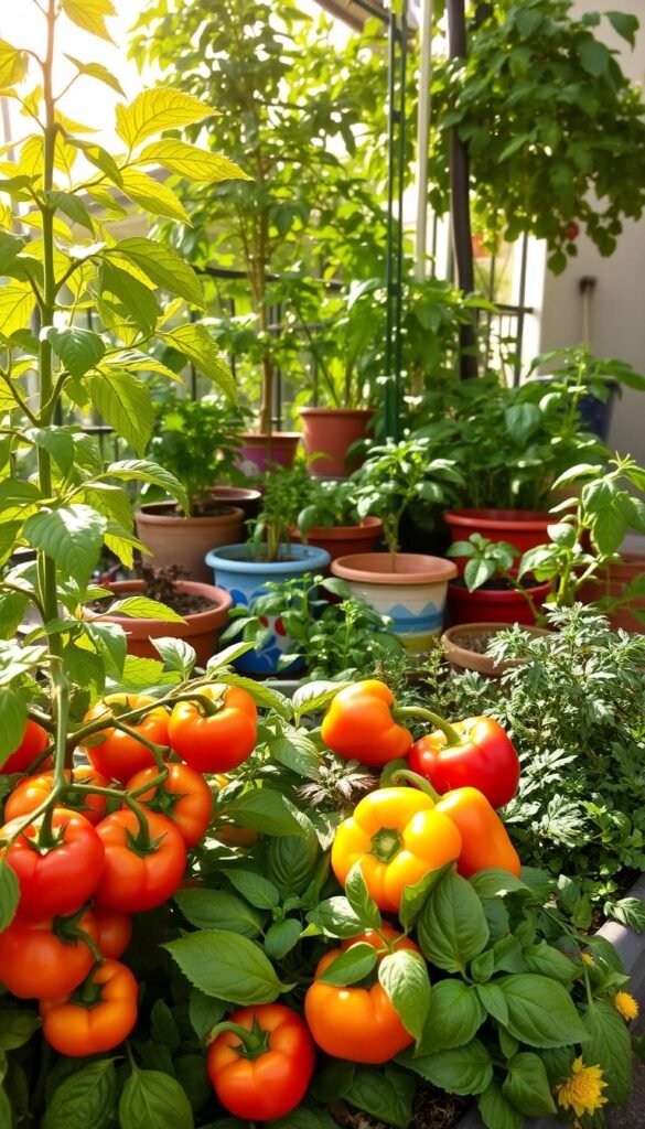 Potted Vegetable Garden: Grow Tomatoes, Peppers, and More on Your Patio