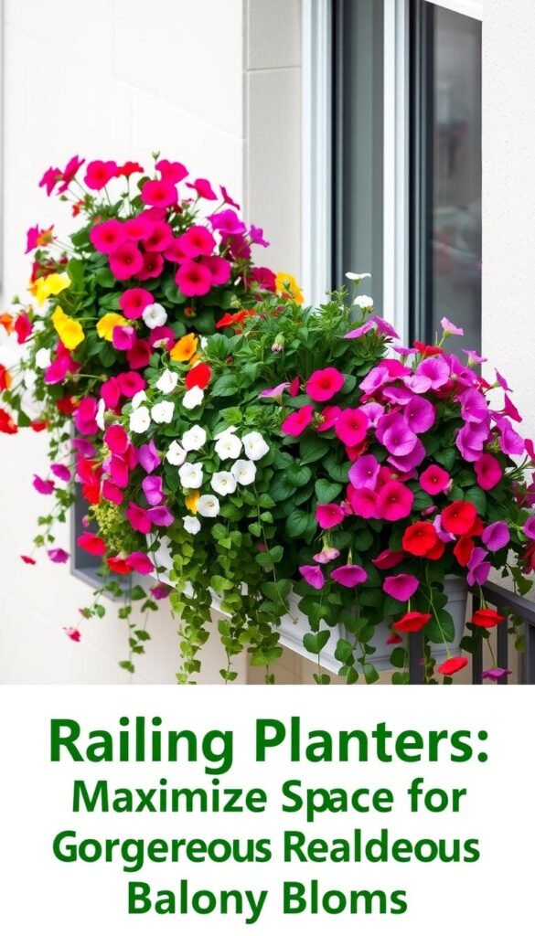 Railing Planters: Maximize Space for Gorgeous Balcony Blooms