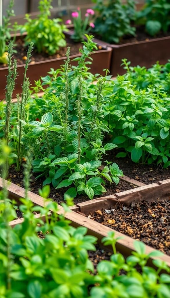 Top Herbs for Zone 6 and Zone 9 Square Foot Gardens
