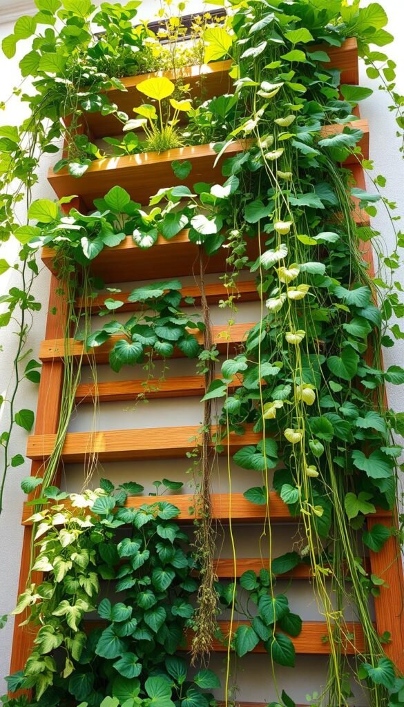 Vertical Vegetable Garden Design: Save Space with Trellises, Shelves, and Towers