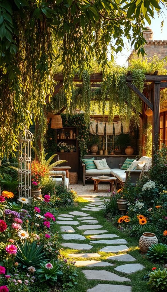 10 Hippie Garden Ideas for a Bohemian Vibe