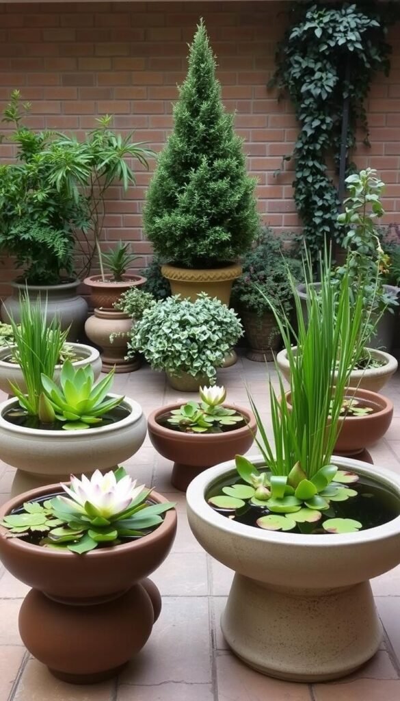 Container Water Gardens: Aesthetic Mini Ponds for Patios