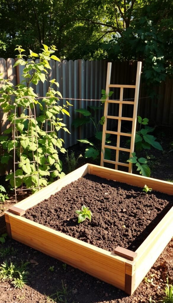 DIY Backyard Fruit Garden: Building Raised Beds, Fences, and Trellises on a Budget