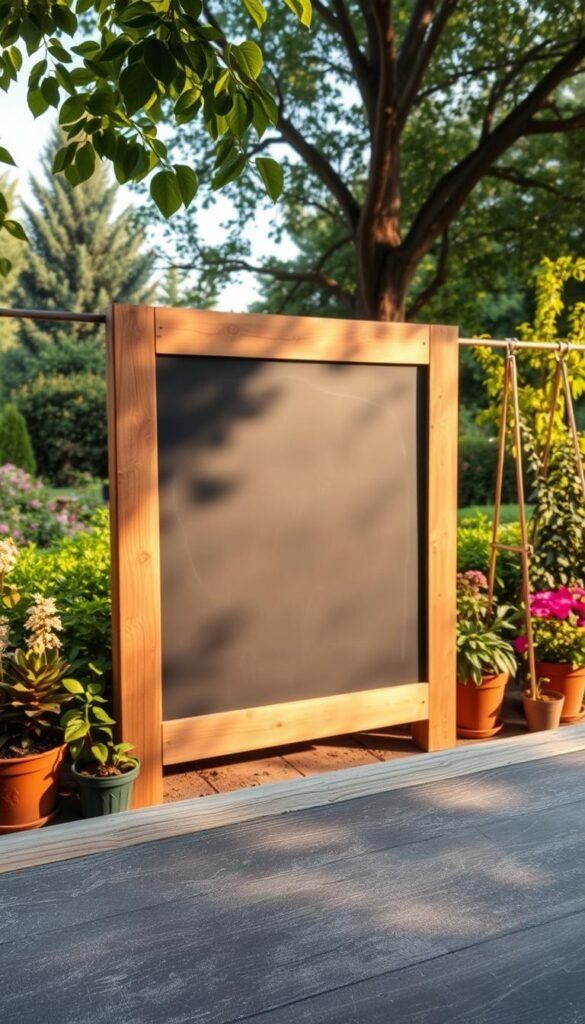 DIY Outdoor Chalkboard: Fun and Functional for Garden Lessons