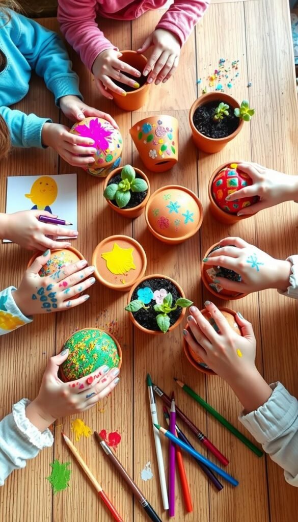 Gardening Crafts for Toddlers: Decorate Your Own Flower Pots