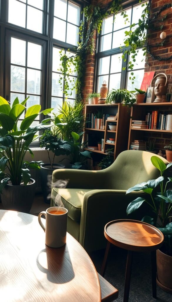 Indoor Garden Café Aesthetic: Creating a Cozy Coffee Nook Among Plants