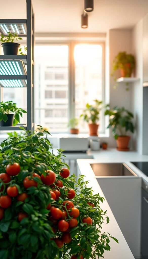 Indoor Kitchen Garden: Cultivate Tomatoes, Peppers, and More Inside
