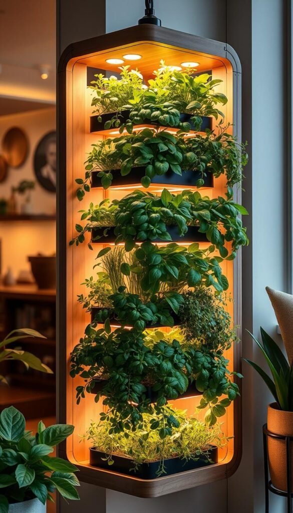 Indoor Vertical Herb Garden: Save Space While Growing Fresh Flavors