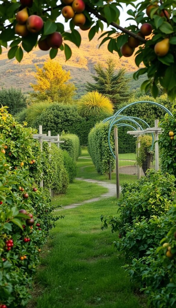 Orchard Garden Layout: Managing Spacing, Harvest Times, and Varied Species