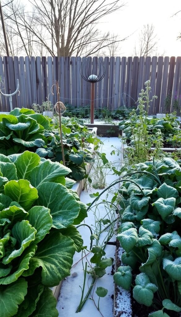 Caring for Perennial Vegetables in a No Till Winter Garden