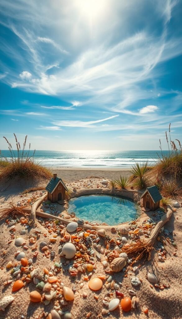 Crafting a Beach Fairy Garden with Sand, Seashells, and Coastal Plants