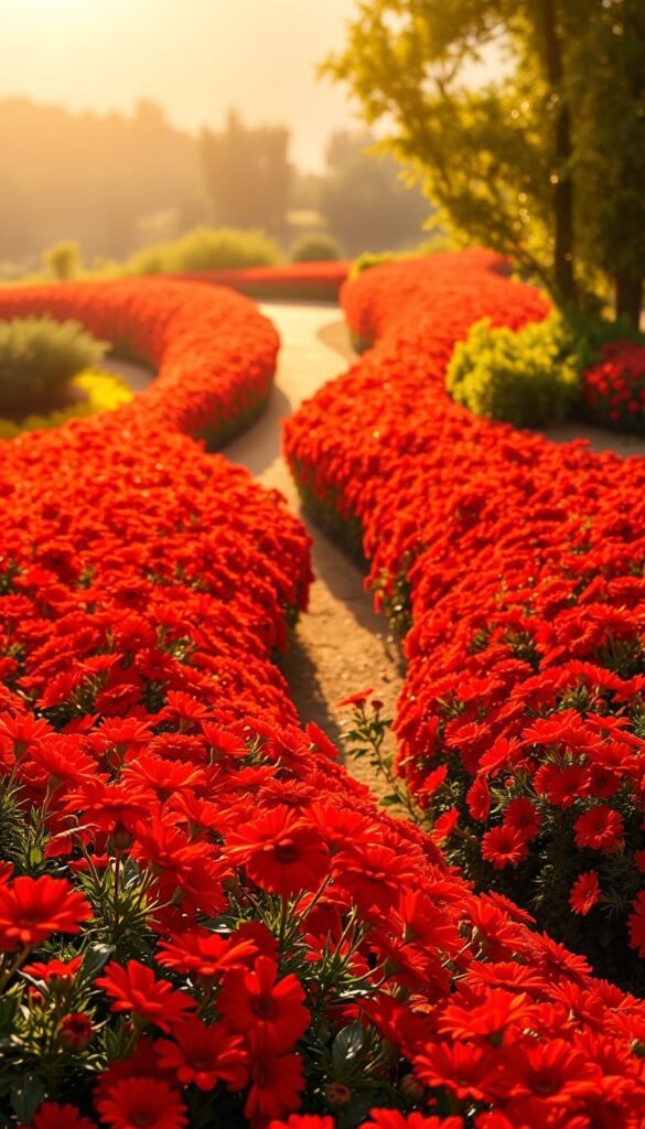 Creating a Red Flower Garden: Bold Statement Beds with Fiery Accents