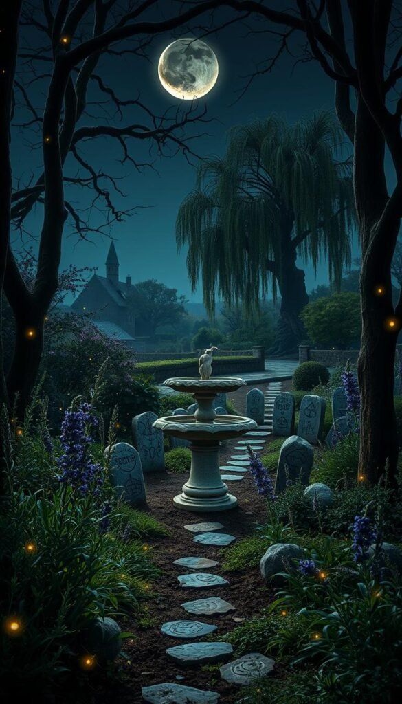Creating a Witchy Garden Aesthetic: Herbs, Moonlight, and Mystical Details