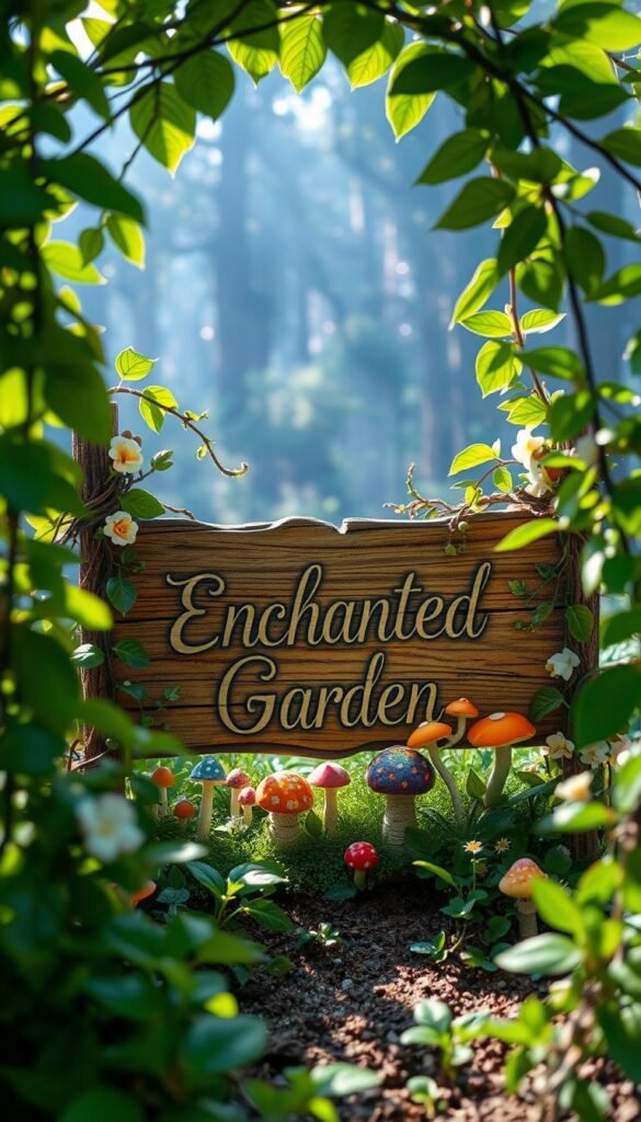 Creative Fairy Garden Sign Inspiration: Whimsical Words and Designs