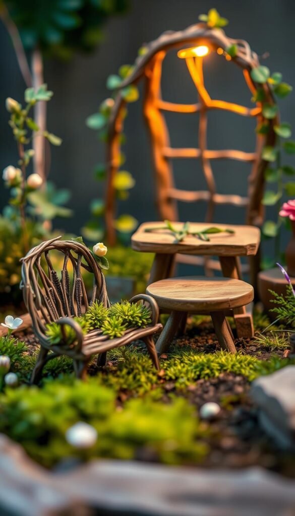Fairy Garden Accessories on a Budget: Crafting Tiny Furniture and Decor