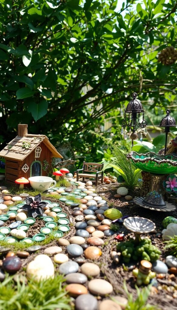 Fairy Garden Crafts DIY: Repurposing Common Household Items