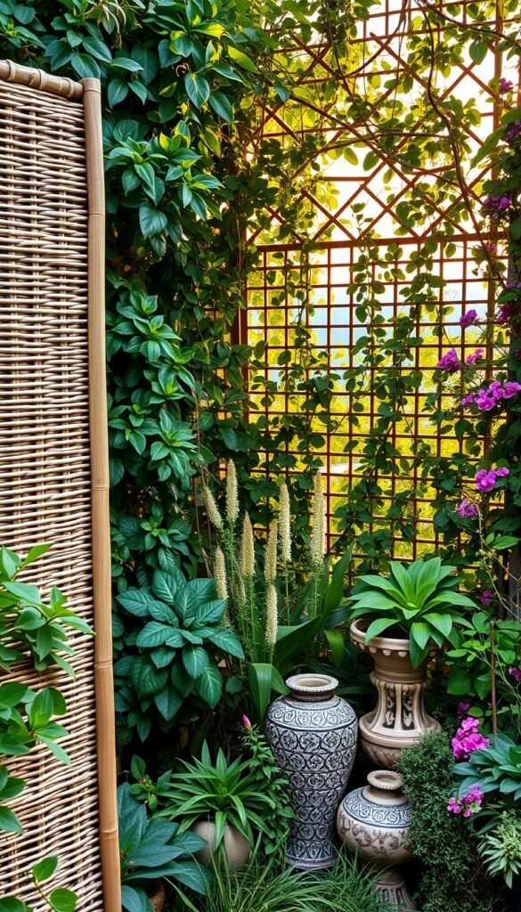 Garden Background Aesthetic: Artistic Ways to Screen Off Unsightly Views