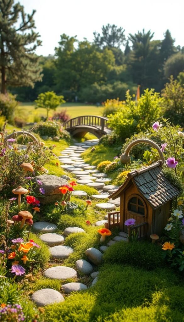 How to Build a Large Fairy Garden in Wide Outdoor Spaces