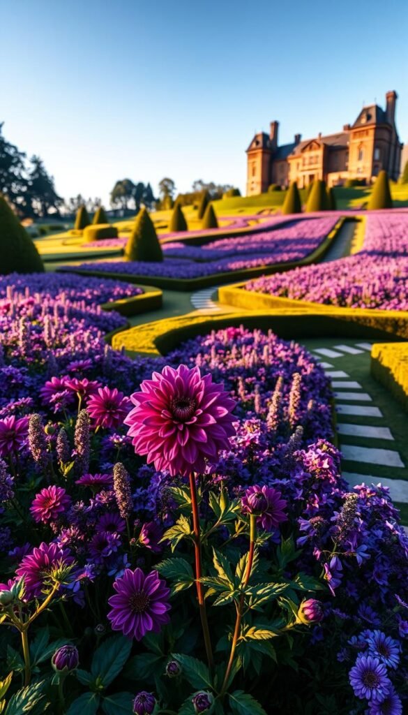 Purple Flower Garden: Royal Hues for a Dramatic, Elegant Landscape