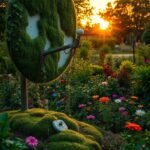 Repurpose Old Satellite Dishes into Unique Garden Art