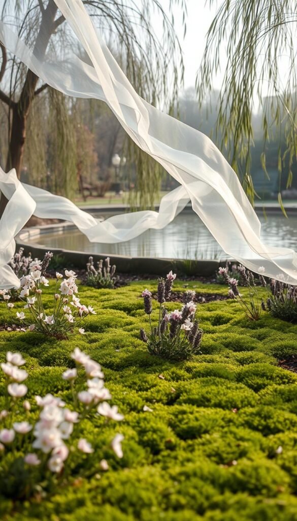 Soft Garden Aesthetic: Pastel Colors, Sheer Fabrics, and Gentle Blooms