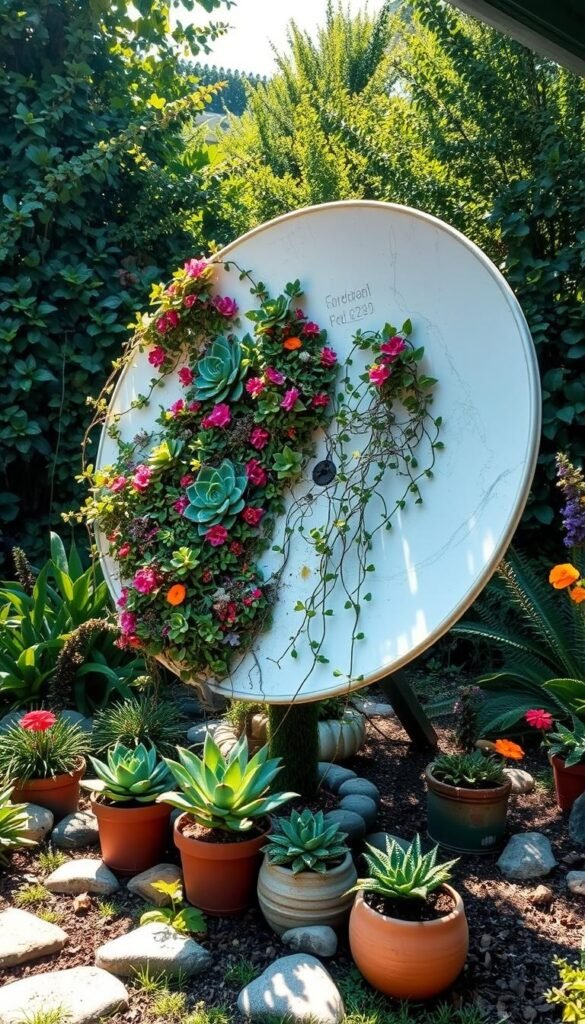 Upcycling: Turn Old Satellite Dish Ideas into Garden Art and Planters