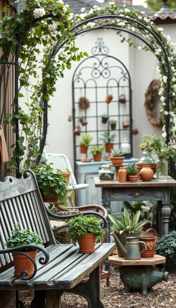 Vintage Garden Aesthetic: Repurposing Old Furniture and Antique Decorations