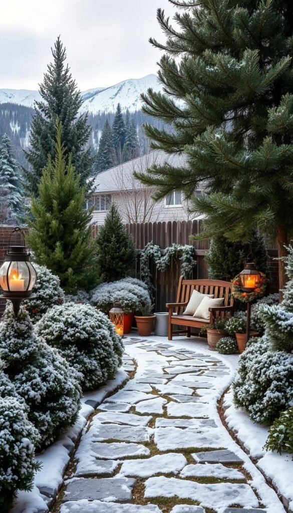 Winter Garden Aesthetic: Embracing Frost-Resistant Foliage and Cozy Decor