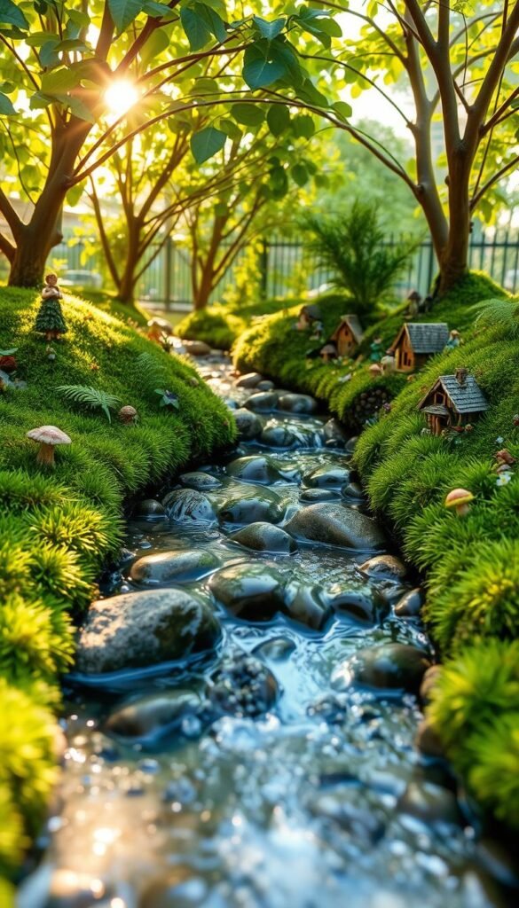 Adding Water Features to Your Fairy Garden: Tiny Streams and Ponds