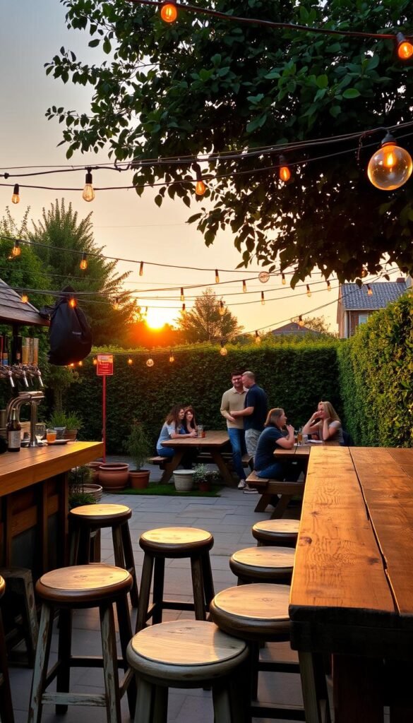 Backyard Beer Garden: Entertaining Friends with a Casual Outdoor Setup