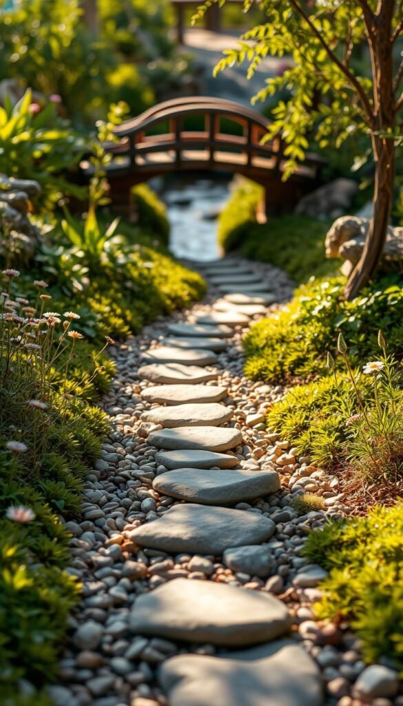 Backyard Fairy Garden Pathways: Pebbles, Stepping Stones, and Mini Bridges