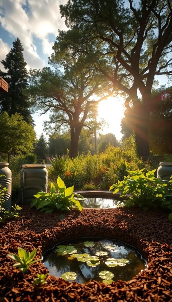 Conserving Water in Your Eco Garden: Mulching and Rainwater Harvesting Tips