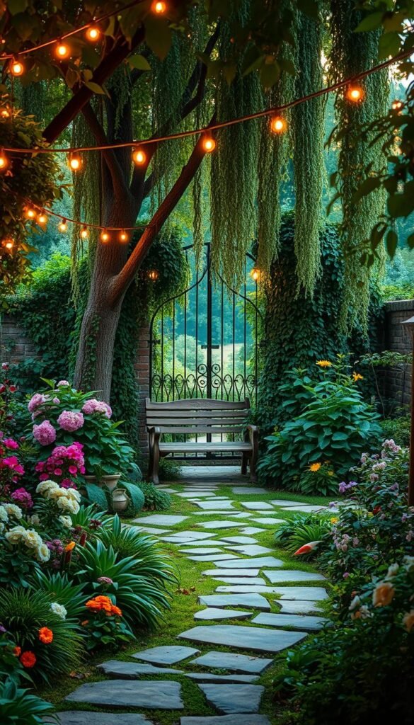 Enchanted Garden Backyard: Whimsical Decor and Lighting for a Magical Vibe
