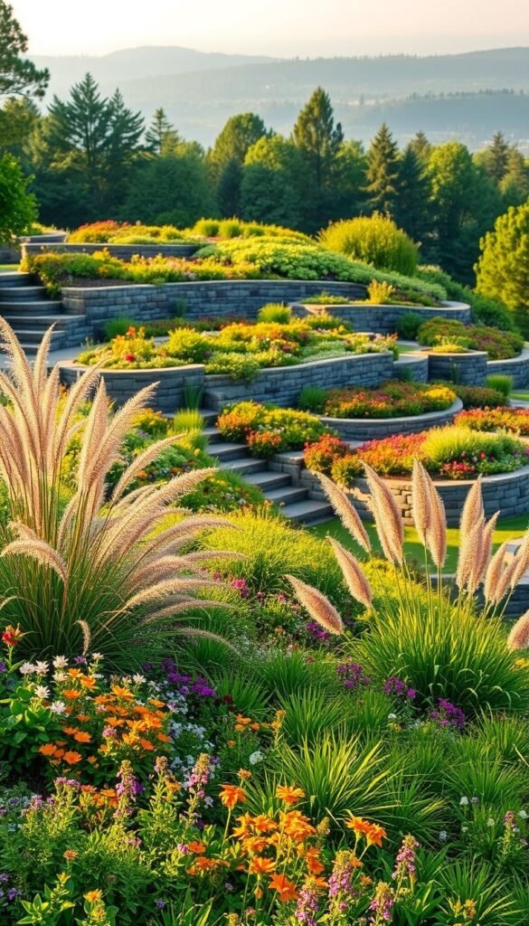 Flower Garden Inspiration for Sloped Yards: Terracing and Rock Garden Ideas