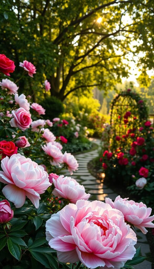 Peony and Rose Flower Garden Combos: Classic Pairings for a Romantic Look