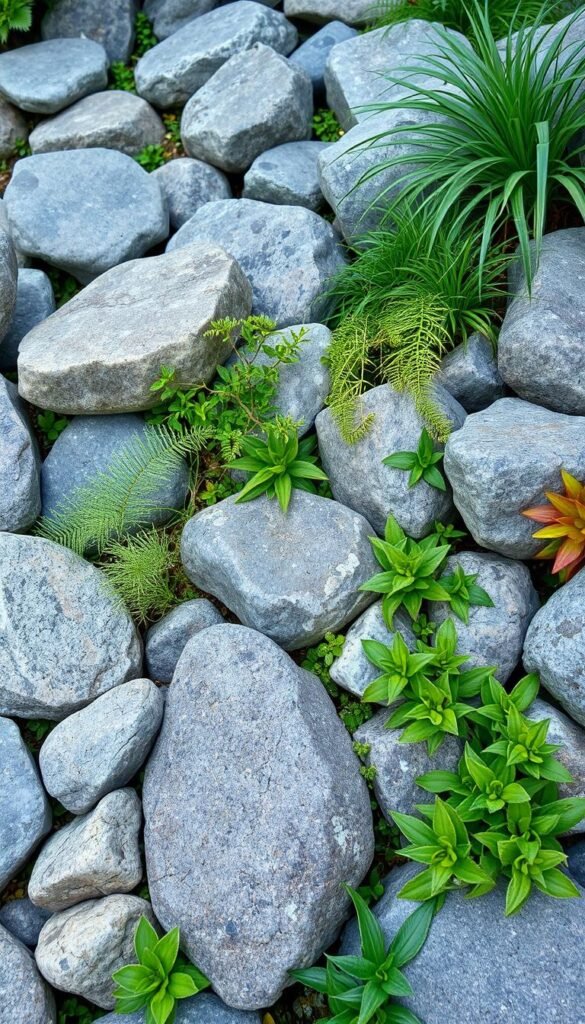 Rock Garden Landscaping Backyard Ideas: Blending Stones and Greenery for Texture