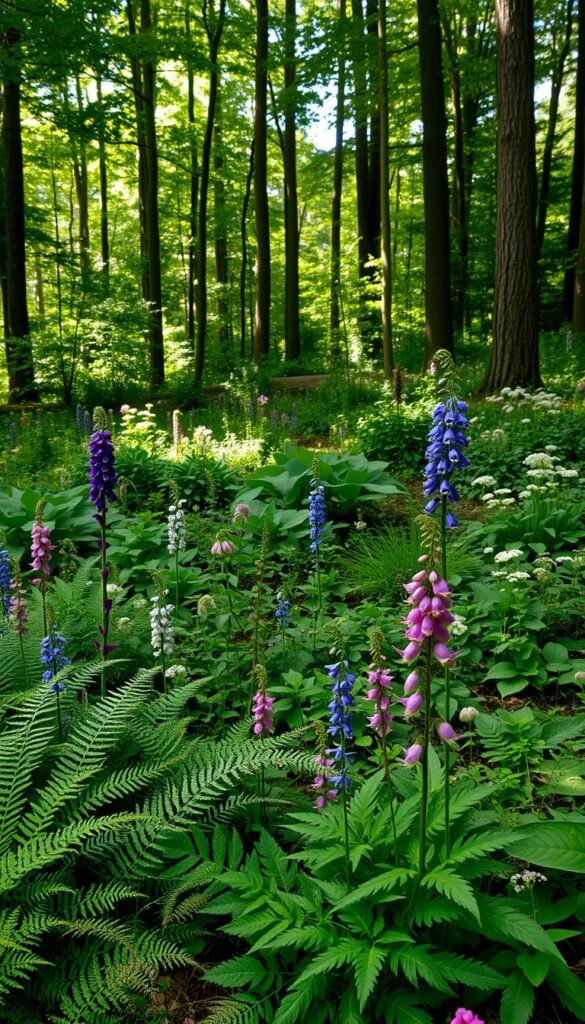 Shade-Loving Flowers for Your Wild Flower Garden: Thriving in Low-Light Areas