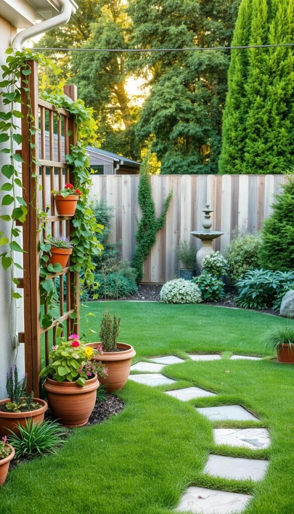 Small Backyard Garden Layout Solutions: Vertical Trellises and Container Tactics