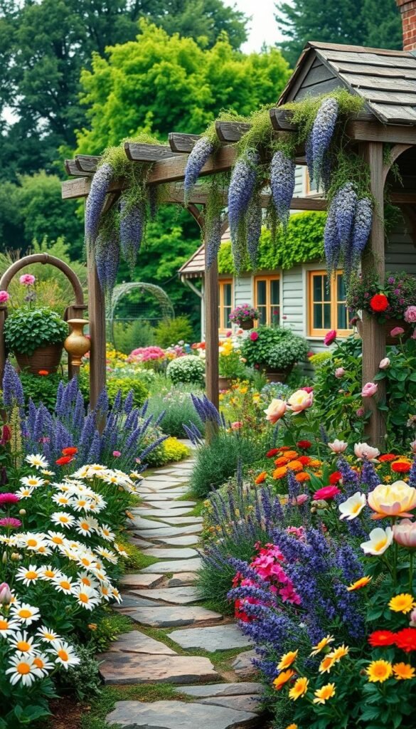 Turning a Simple Flower Bed into a Cottage Flower Garden Paradise