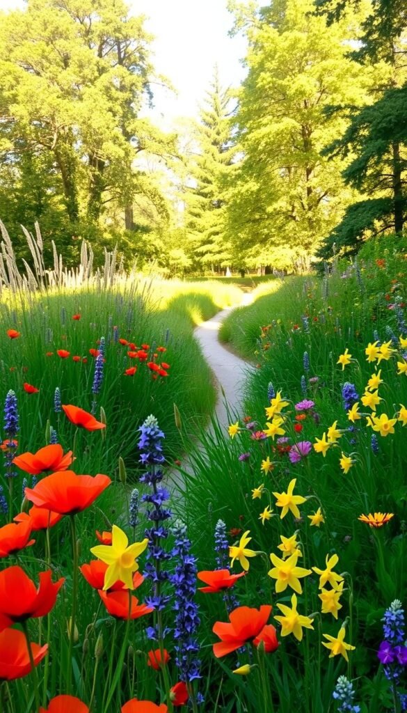 Wild Flower Garden Landscaping for Large Spaces: Letting Nature Take the Lead