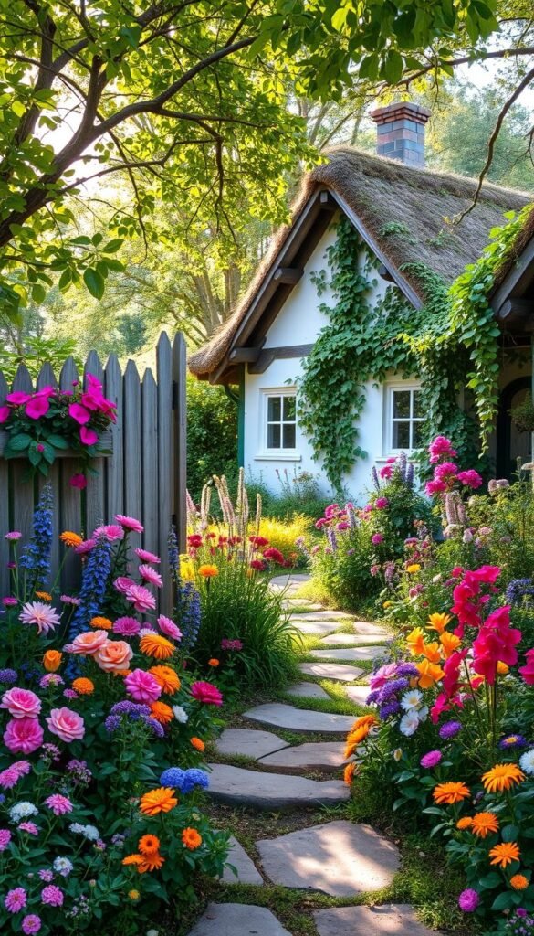 Backyard Cottage Garden Makeover: From Plain Yard to Fairy-Tale Escape