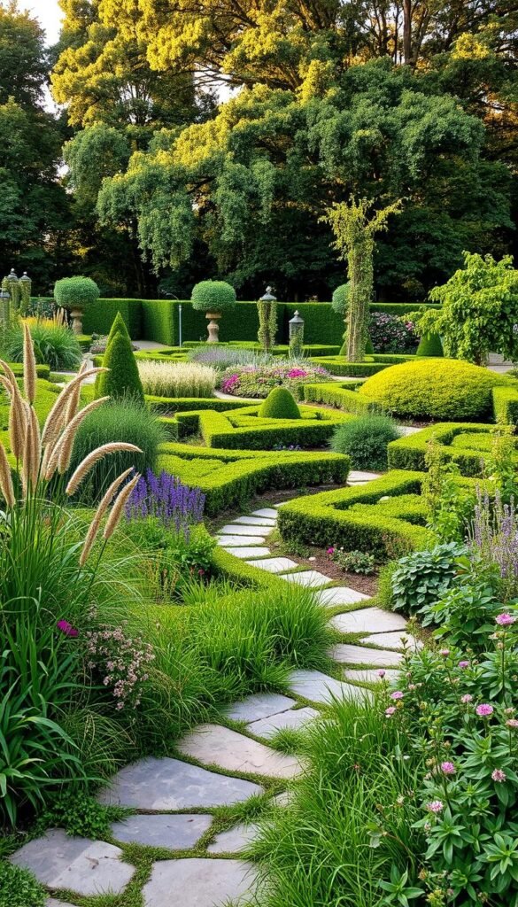 Balancing Wild Growth with Structured Layouts in Garden Design